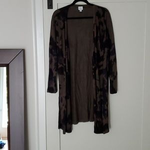 Tie dye duster cardigan